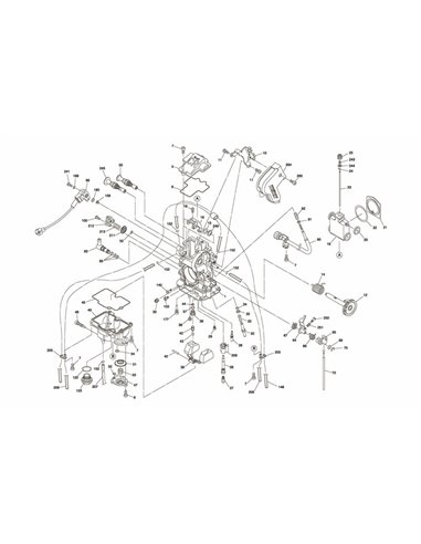 KEIHIN FCR-MX37 Carburetor 100-G19-A000