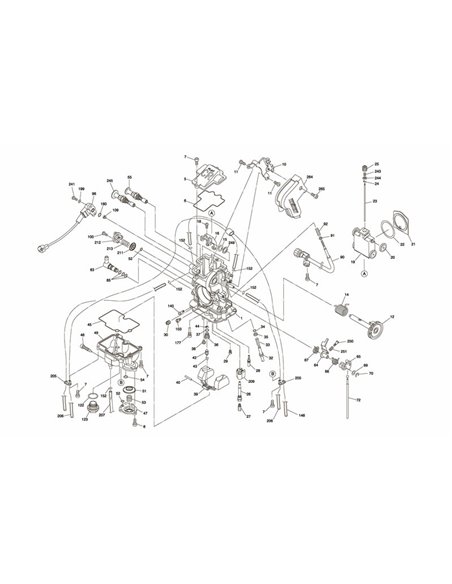 KEIHIN FCR-MX37 Carburetor 100-G19-A000