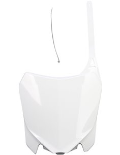 Front number holder UFO-Plast Honda white HO04656-041