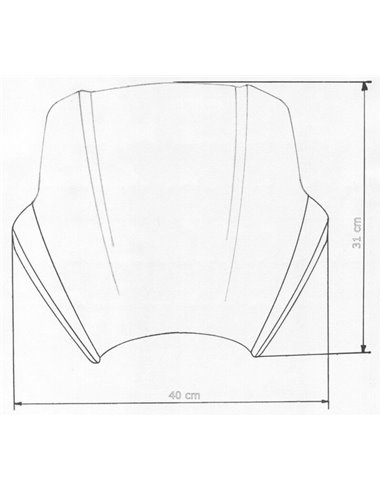 Pantalla MRA Speed Screen, ahumado, longitud 315 mm 4025066115235