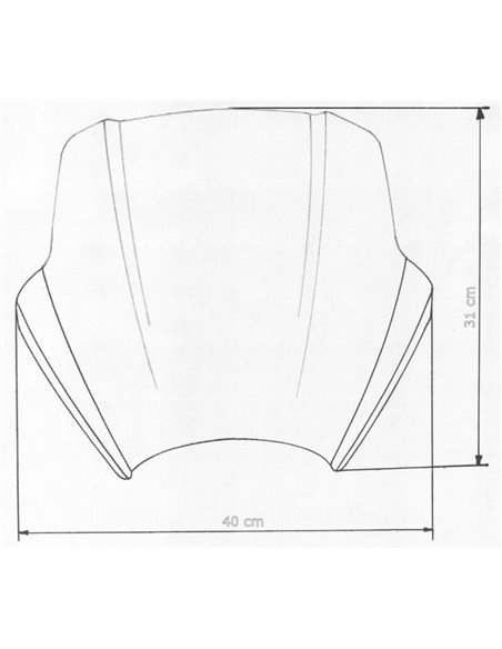 Pantalla MRA Speed Screen, ahumado, longitud 315 mm 4025066115235