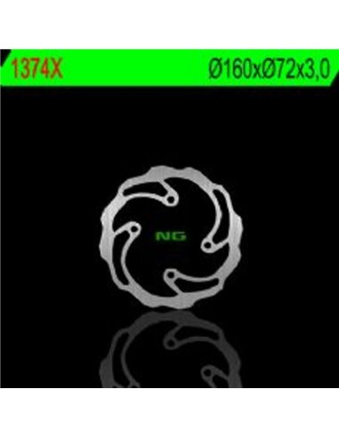 Disco de freno NG BRAKES ondulado fijo 1374X