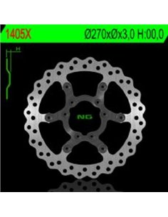 Disco de freno NG BRAKES ondulado flotante 1405X