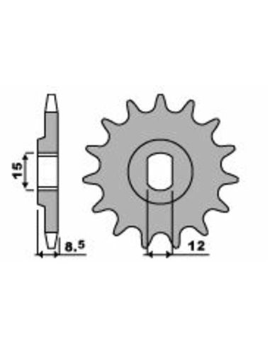 Piñón PBR acero estándar 2240 - 415 2240 10 18NC