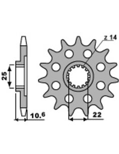 Piñón PBR acero estándar 2125 - 525 2125 14 18NC