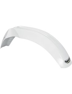 Guarda-lamas dianteiro universal UFO-Plast 500-600 cross-enduro branco PA01014-041
