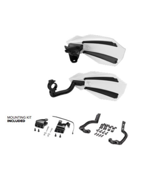 Paramanos POLISPORT MX Bullit blanco - Kawasaki KX250 / 450 8308500037