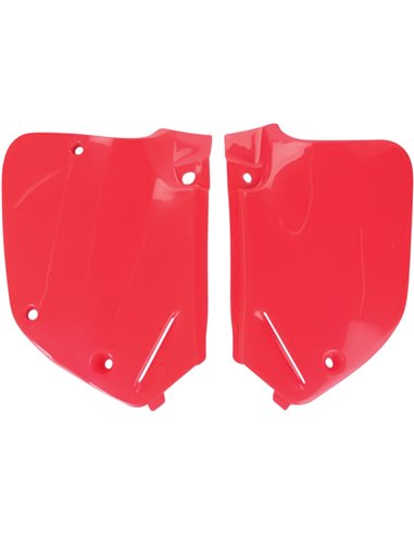 Caches latéraux arrière UFO-Plast Honda rouge HO02654-067