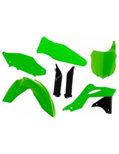 Kit de plástica RACETECH (6 piezas) - Verde flúor R-KITKXF-VF0-516