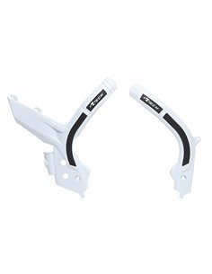 Protector de Chasis Bi-Material RACETECH Blanco / Negro R-PRTKTMBNNR2