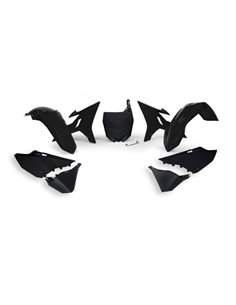Kit de plástica RACETECH (6 piezas) - Negro R-KITYZ0-NR0-REV