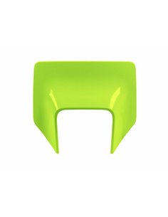 Portanúmeros delantero RACETECH Amarillo Neón Husqvarna TE / FE R-MASKHSQGF17