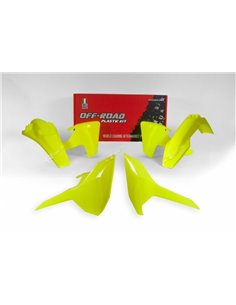 RACETECH Plastic Kit Neon Yellow Husqvarna TE/FE R-KITHSQ-GF0-417
