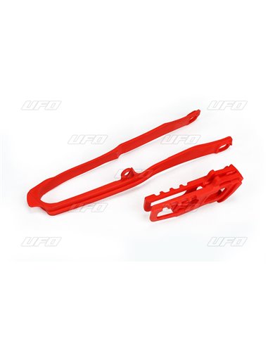 Guia de corrente + skate UFO-Plast Honda vermelho HO04690-070
