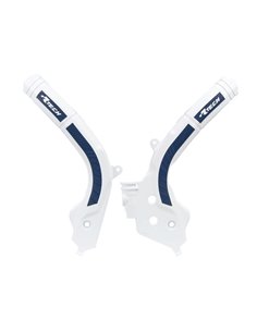 Protector de Chasis Bi-Material RACETECH Blanco / Azul R-PRTKTMBNBL1