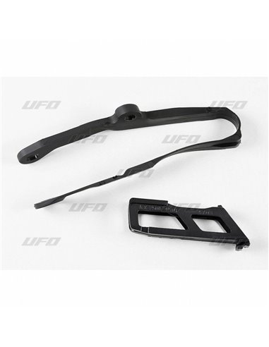 Guia de corrente + skate UFO-Plast Kawasaki preto KA04744-001