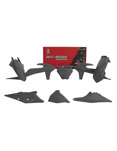 Kit de plástica RACETECH (6 piezas) - Gris R-KITKTM-GR0-599