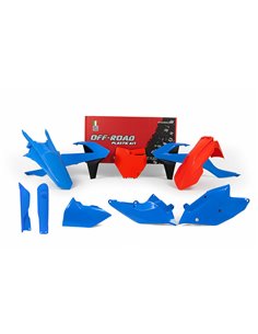 Kit de plástica RACETECH (7 piezas) - Azul / Naranja R-KITKTM-CL0-518