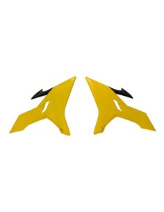 Aletines de radiador RACETECH amarillo/negro - Yamaha YZ R-CVYZ0GY0016
