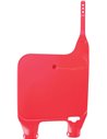 Porta-número delantero UFO-Plast Honda rojo HO02629-067