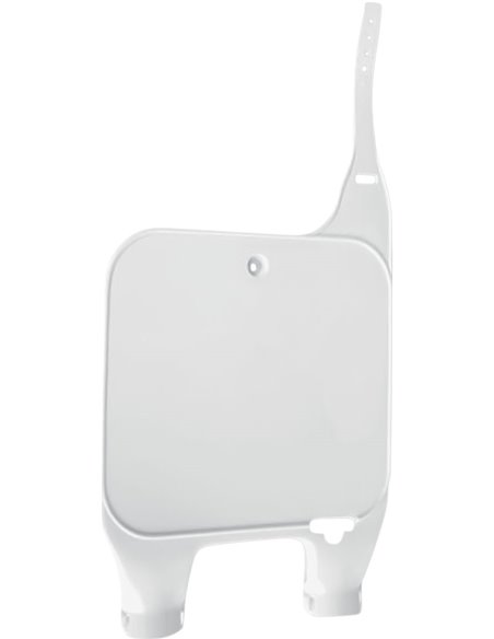 Porta-número horquilla invertida UFO-Plast Honda blanco