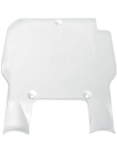 Porte-numéro avant UFO-Plast Kawasaki blanc KA02720-047
