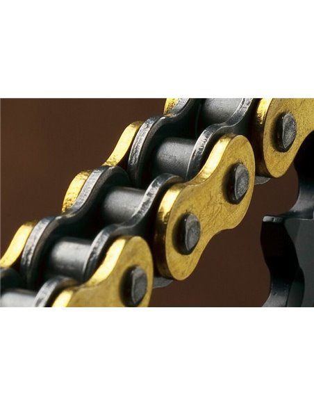 Cadena Renthal 420R1 con 130 eslabones negro/oro C246