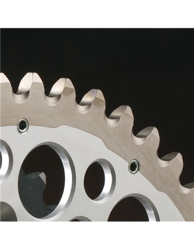 RENTHAL Twinring Aluminium Ultra-Light Self-Cleaning Hard Anodized Rear Sprocket 1230 - 520 1230-520-50GPBK