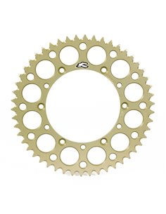 Corona RENTHAL aluminio ultraligera autolimpiable 123U - Paso 520 - Hard Anodized Limited Edition 123U-520-50GPHA