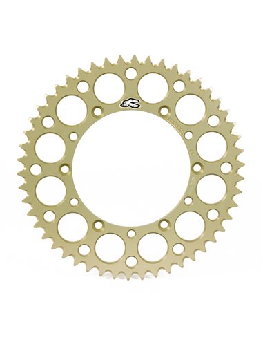 Corona RENTHAL aluminio ultraligera autolimpiable 150U - Paso 520 - Hard Anodized Limited Edition 150U-520-51GBHA