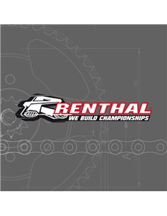 RENTHAL Chain Kit 520R1 13/48 Standard - Ultra-Light Self-Cleaning Rear Sprocket 482345
