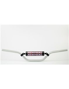 Manillar Renthal minicross KX65 plata con protector negro 783-01-SI-03-219 783-01-SI-03-219