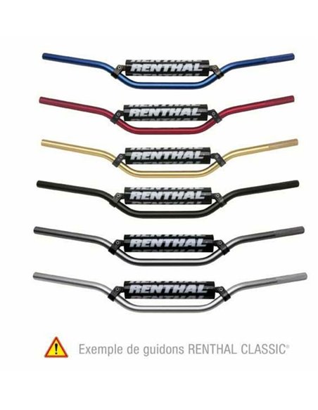 Manillar Renthal motocross Reed/Windham titanio con protector negro 966-05-TT-01-185 966-05-TT-01-185