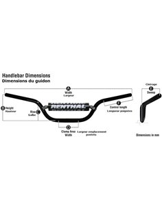 Manillar RENTHAL Fatbar 604 604-01-PE