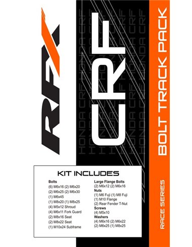 Kit de tornillería Track Pack RFX Race Series FXBK1060055SV
