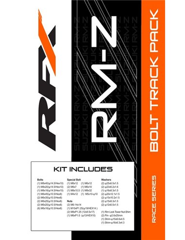 Kit de tornillería Track Pack RFX Race Series FXBK3060055SV