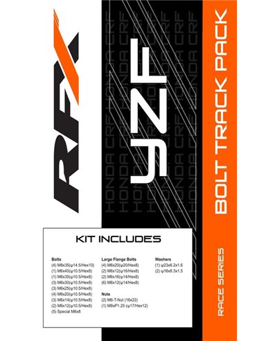 Kit de tornillería Track Pack RFX Race Series FXBK4060055SV