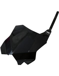 Porta-número delantero UFO-Plast Kawasaki negro KA04738-001