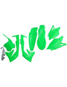 Kit de plásticos completo UFO-Plast Kawasaki verde fluor KAKIT226-AFLU