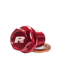 Tapón de vaciado magnético RFX [M12 x 12 mm x 1,50] - rojo FXDB1050099RD