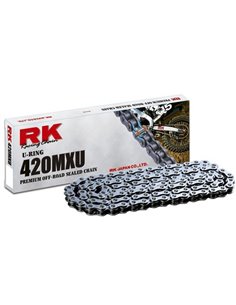 Cadena RK 420MXU con 138 eslabones negro 420MXU-138