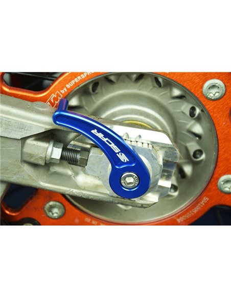 Tirador eje trasero SCAR - Azul RAP500BL