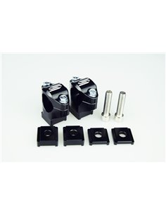 Torretas de manillar SCAR Ø28.6mm altura regulable 30-45mm (para tija OEM) - Negro P65