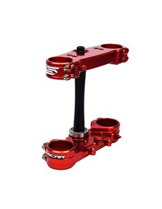 SCAR Triple Clamp Offset Standard Red S2416