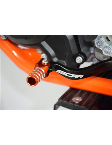 Pedal de cambio SCAR - Negro / Puntera naranja GSL501