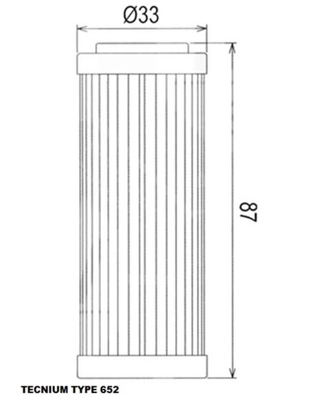 Filtro de aceite TECNIUM - 795803 JO1036