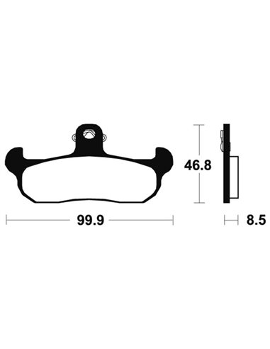 Pastillas de freno Tecnium MO108 Sinterizadas MO108