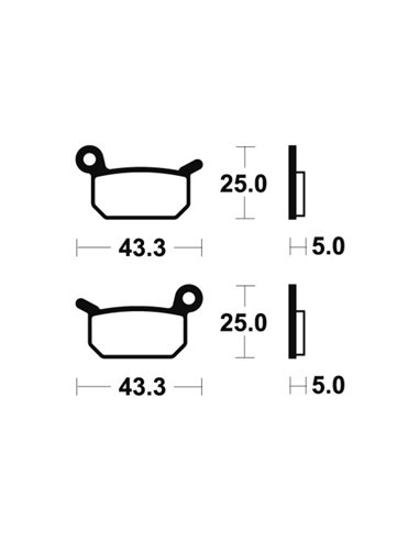 Pastillas de freno Tecnium MO294 Sinterizadas MO294