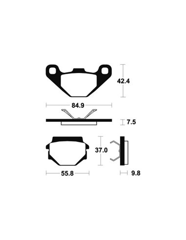 Pastillas de freno Tecnium MO192 Sinterizadas MO192
