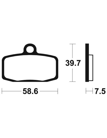 Pastillas de freno Tecnium MO385 Sinterizadas MO385